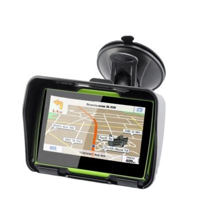 China For Best Waterproof Bike Gps 4.3 Inch Gps Navigator Motorcycle Portable Navigation With BT/FM Transmitter for sale