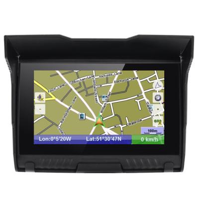 China Waterproof Motorcycle Gps Navigator 5inch 256MB+8GB Automotive Motorcycle Gps BT FM Ebook for sale