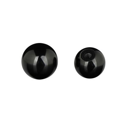 China Cabinet Gloss Finish Ball Duroplast Knobs DIN319 With Short Dead End Thread BK37.0001 for sale