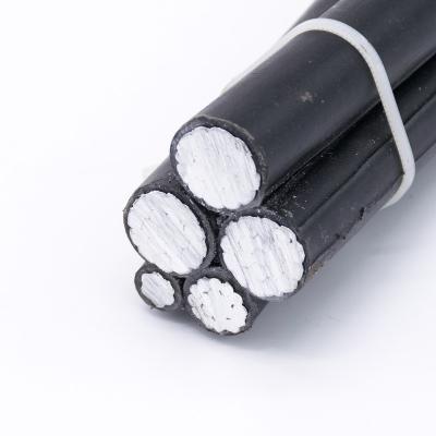 China Overhead 2*16mm ABC 2 Core LV Aerial PVC Duplex Africa Bundled Cable Suppliers for sale