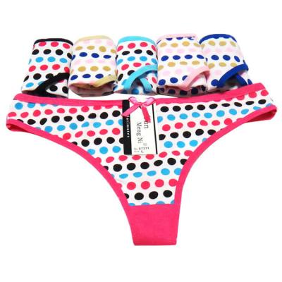 China New Breathable Loungewear Women's Cute Printed Underwear Panties Briefs For Girls Ladies Cotton Thongs Elastic Briefs Cute for sale