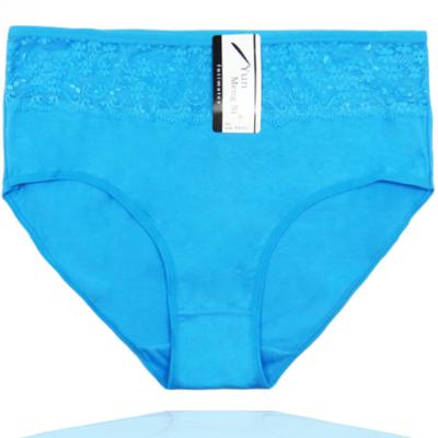 China Manufacturer New Custom Plus Size Breathable Women Underwear Solid Color Plus Size Panties Ladies Cotton Plus Size Panties for sale