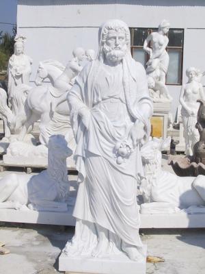 China Western Man white marble statues with polish finish for sale