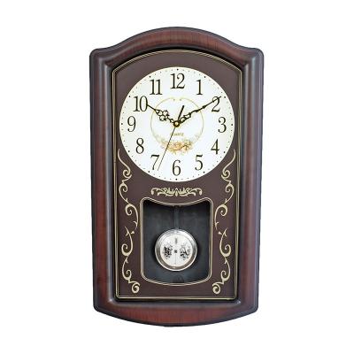 China SWING Hot Sale Customizable Vintage Wooden Pendulum Clock for Home Decoration for sale