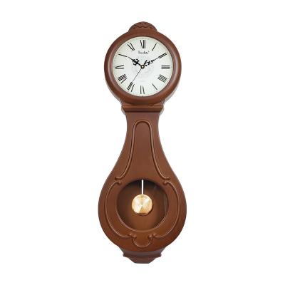 China Hot Sales Customizable Retro SWING Style Plastic Wooden Pendulum Clock for Home Decoration for sale