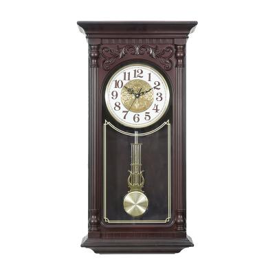 China Swing Woodern's New Stylish Plastic Wooden Wall Clock for Home Decoration for sale