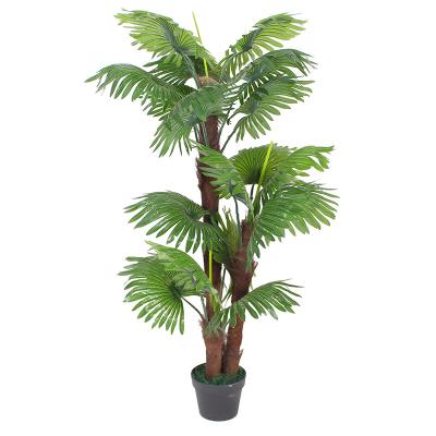 China Environmental friendly artificial plant with pot artificial palm tree for sale for sale