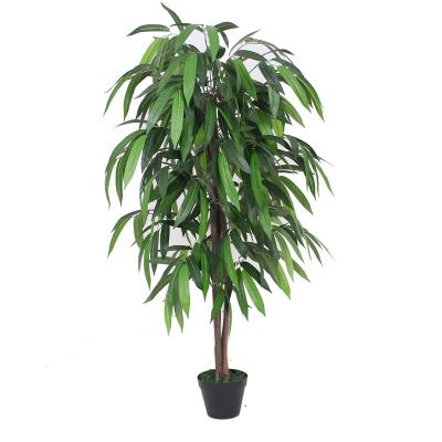 China Hot Sale Eco-friendly/real touch/cheap artificial mango plants fruit leaves evergreen artificial tree plants for sale for sale