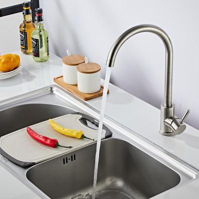 China Modern Classic Stainless Steel Kitchen Faucets Black Kitchen Faucet Hot And Cold Water Mixer Tap For Sink On Sale for sale