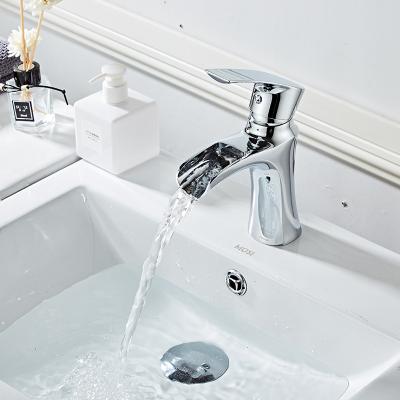 China Quality Contemporary Basin Faucets Water Faucet Bathroom Set Metered Silver Sanitary Vanity Faucet for sale