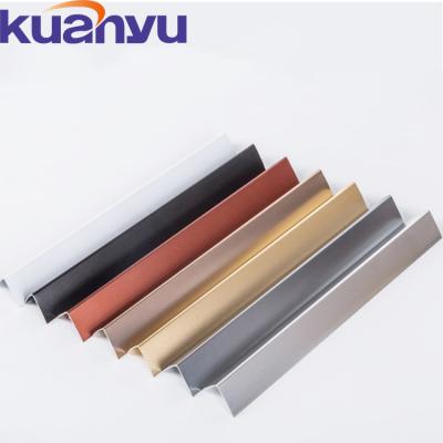 China Low Price Modern Tile Silver Stain Edging Trim 304 Stainless Steel L Shape Corner Trim 10mm For Corner for sale