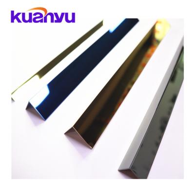 China Modern 304 Stainless Steel Wall Corner Decorative Wall Trim Mirror Border Trim for sale