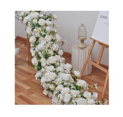 China Wedding Wholesale High Quality Colorful Roses Artificial Flower Long Row Wedding For Wedding Shopping Party for sale