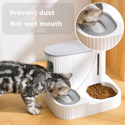 China 3L Pet Cat Food Bowl Dog Automatic Sustainable Feeder With Dry Safety Cat Drinking Water Bowl High Material Storage Food Supplies for sale