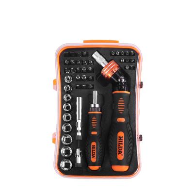 China Household Tool Kit 43 in 1 Precision Screwdriver Set Professional Screwdriver Wrench Socket Set Magnetic Repair Tool Kit for sale