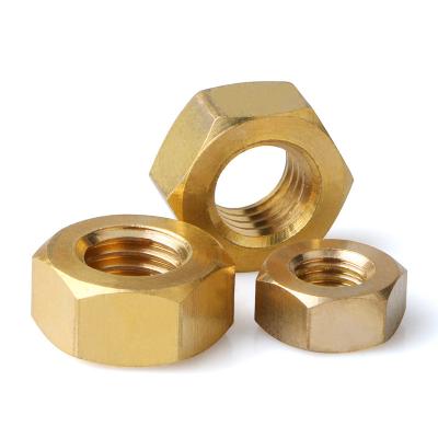 China / China Manufacture Hex Coupling Nuts Lock Round Screws Brass Plated Hex Coupling Nuts for sale