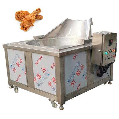 China Hotels Industrial French Fries Deep Fryer Round Basket Type Frying Meat Chicken Patty Frying Machine for sale