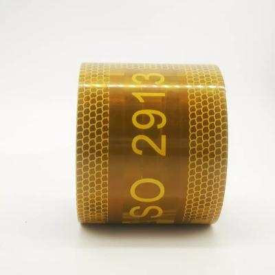 China Truck Safety Zhentu High Quality Custom Yellow Color SASO 2913 Reflective Safety Tape Reflective Stickers For Sale for sale