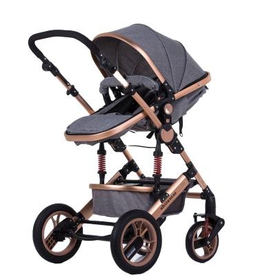 China Foldable Baby Stroller Carriage Pram Carriage Luxury European Portable 3In1 Poussette Bebe Cochecito Baby Push Chair for sale