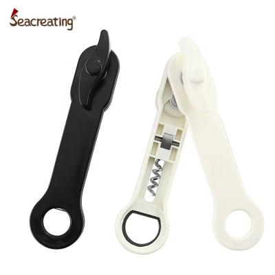 China Sustainable Hot Selling Multifunctional Kitchen Tool Chrome Plated Can Opener With Comfortable Handle for sale