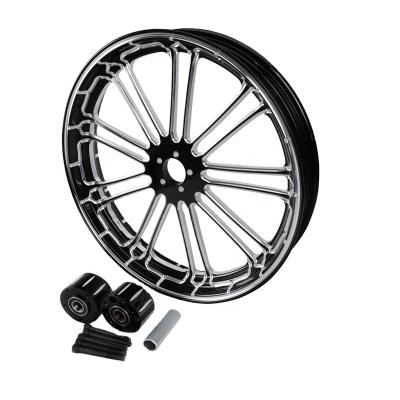 China 21x3.50inch Custom Motorcycle Wheel Universal Aluminum Rims With Motorcycle Forged Aluminum Wheels LG05-21FD-1 for sale