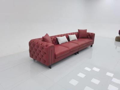 China Modern High-End Minimalist Italian Style Fabric-Leather Sofa - Dual Purpose for Home and Hotel Use for sale