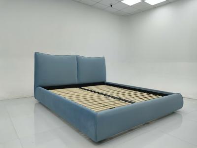 China Homes And Hotels Modern Minimalist Italian Style Leather Fabric Bed for sale