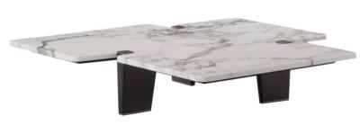 China High End Coffee Table Contemporary With Marble Wood Hardware For Home Hotel Spaces for sale