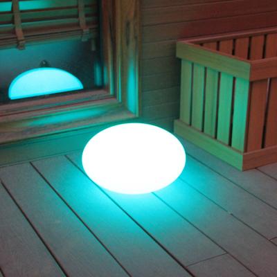 China Coastal Waterproof Outdoor Egg Shape Solar Plastic Garden Light Led Light Ball Decoration Light Luminous Rechargeable Ball for sale