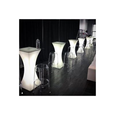 China China Factory Wholesale Modern Foshan Nightclub Led Furniture Led Cocktail Table for sale