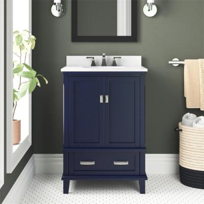 China New Traditional Style Classic Wash Basin Bathroom Cabinets High Quality Floor Mounted Vanity With Sink for sale