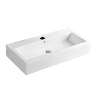 China New Style Traditional Hotel Resin Hand Basin Rectangle Countertop Art Sink Resin Bathroom Sink for sale