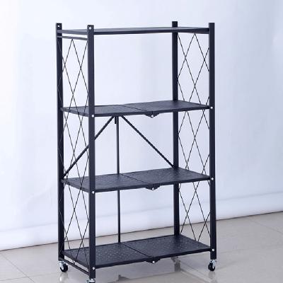 China High Quality Household 3-Tier Metal Rack Kitchen Shelf Viable Display Pallet Chinese Folding Storage Rack for sale