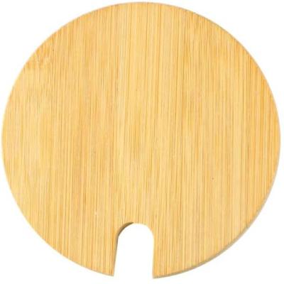 China Hot Selling Cheap Price Wooden Bottle Lid Non-Refillable Round Wooden Lid Storage Lid for sale