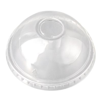 China 90 95 98mm Child Safe Disposable PET Plastic Dome Lid for Tea Coffee Smoothie Drinks for sale