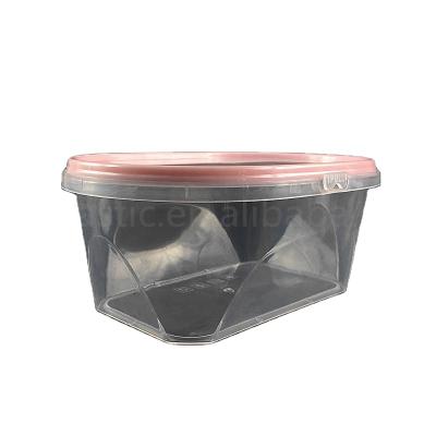 China Disposable 1000ml High Quality Food Grade Container Ice Cream Packaging Tamper Evident Containers Seal for sale