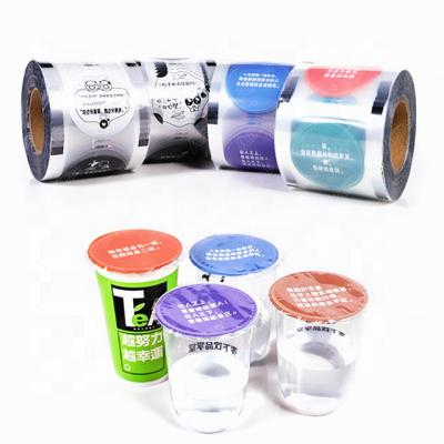 China Customized heat transfer plastic 90-105mm bubble moisture proof tea cup printing sealing film for pp cup for sale