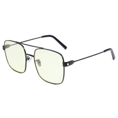 China 2020 Custom Fashion Sunglasses Metal Square UV400 Trendy Sunglasses for sale