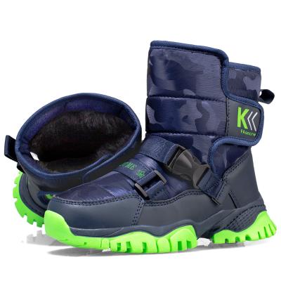 China New more colorful winter boys leisure shorts tube cotton shoes waterproof with cuhk warm velor non-slip kids snow boots for sale