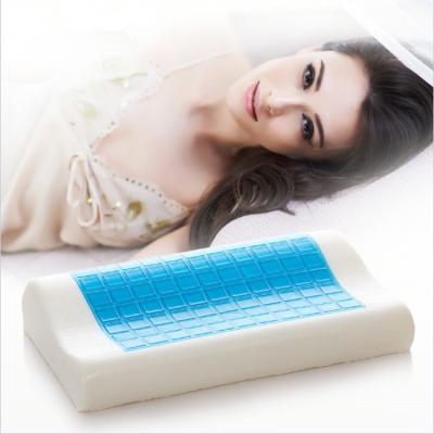 China Wholesales Anti Snoring Gel Cutout Cervical Pillow Neck Slow Rebound Memory Foam Pillow With Gel On Pillow Core YSDK0072 for sale