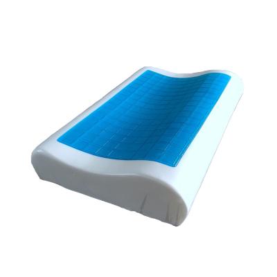 China Factory Directly Sale Anti-Apnea Soft Adjustable Memory Foam Gel Pillow Hotel Bed Wave Pillow SKP021 for sale