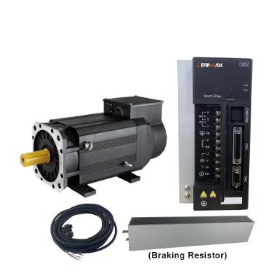 China 5.5kW 8000RPM 35N.m AC 380V Waterproof Shaft Servo Motor And Shaft Servo Drive for sale