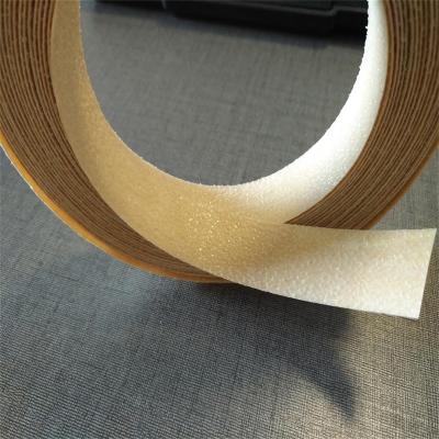 China Modern white oak roll strip sanded and pre-gummed wood veneer dark edging with hot melt adhesive for sale