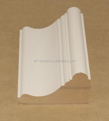 China Furniture MDF Panel Mount Wrapped White PU Paper for sale