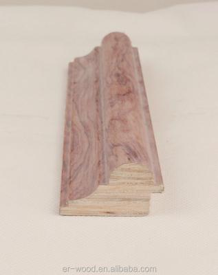 China For Furniture Profile Wood Veneer Wrapped MDF Board Profile For Furniture Edges for sale