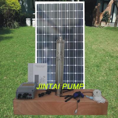 China Bombas de agua solares de pozo profundo para la bomba de tornillo sumergible de la perforación JS4-3.2-120 en venta