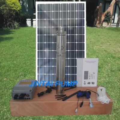 China 72 Volt SS Solar Submersible Pump , Solar Pond Pump With Battery for sale