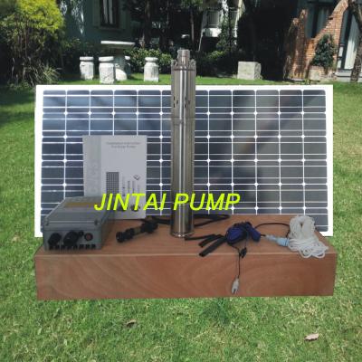 China Solar Panel Water Pump Kits Stainless Steel Submersible Pump 180W JS3-1.8-60 for sale