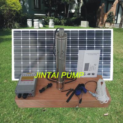 China High Pressure DC Submersible Solar Powered Pump with 3m Cable , JS3-1.3-50 for sale