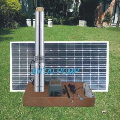 China 3 inch Submersible Centrifugal Pump DC Solar Bore Pumps with Plastic Impeller for sale